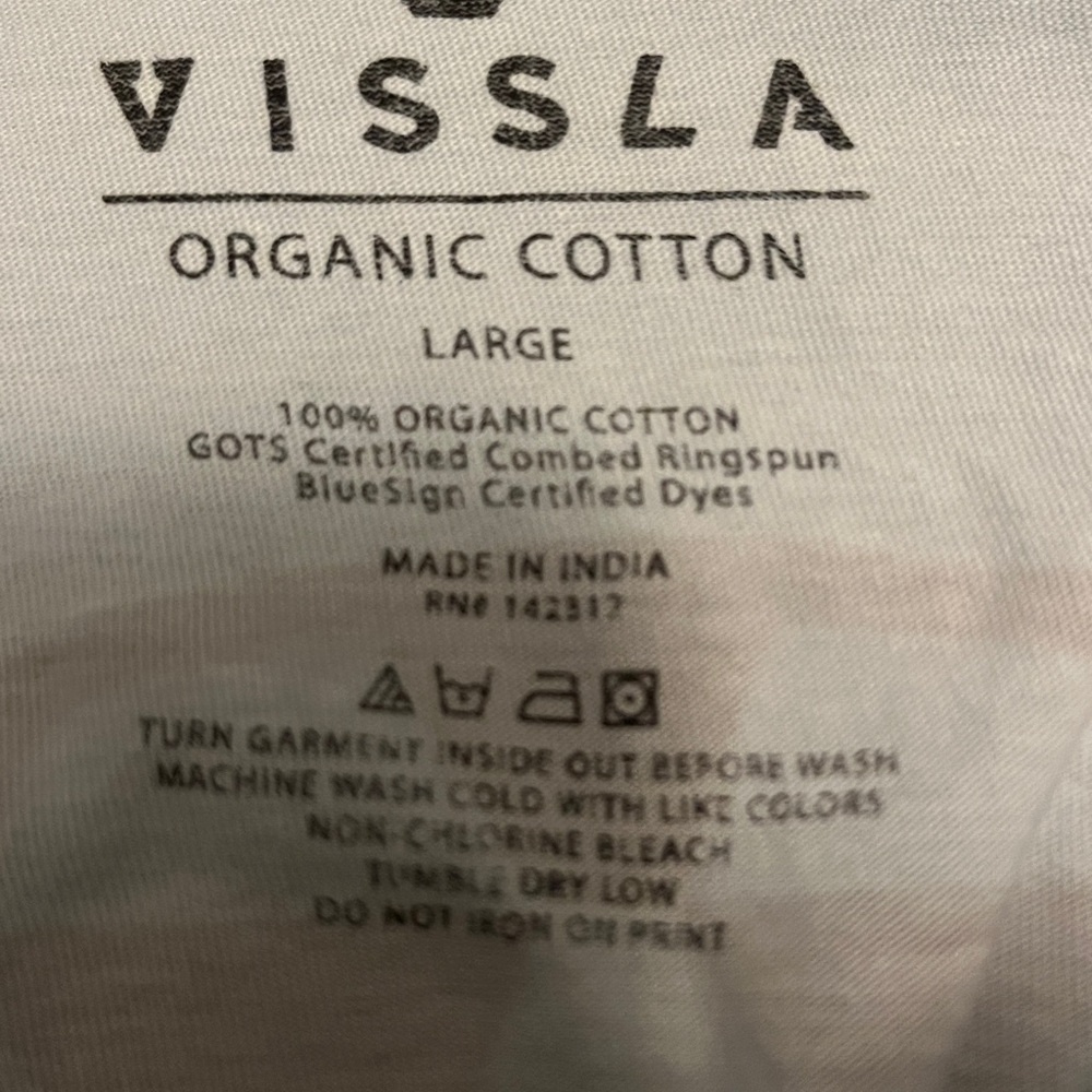 VISSLA Men's Pale Blue Pocket Tee size large - Picture 6 of 6